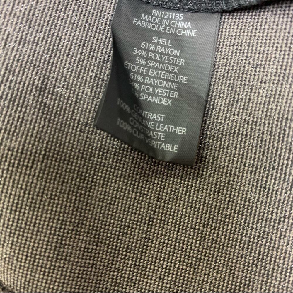 Stella & Jamie Jacket Rio Open Front Leather Sleeve Jacket S - Picture 5 of 5